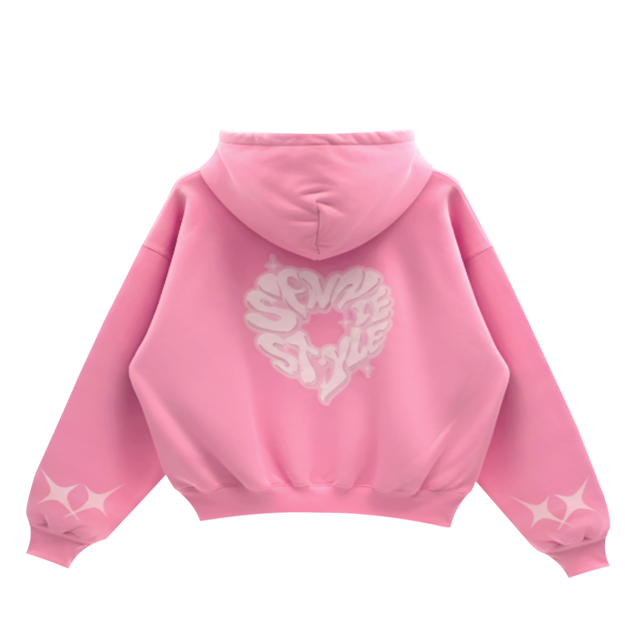 Sudadera streetwear oversize rosa de SfnxStudio